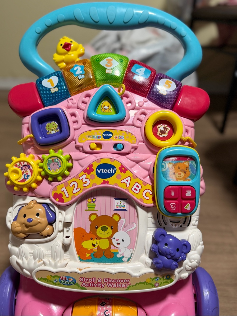Pink & Blue Stroll & Discover Activity Walker - Interactive Learning Toy